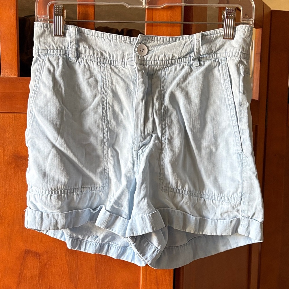 Anthropologie Cloth & Stone Lightweight Tencel Women's Cuffed Shorts